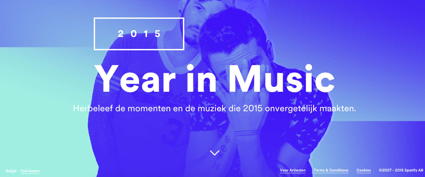 Spotify lanceert Your Year in Music