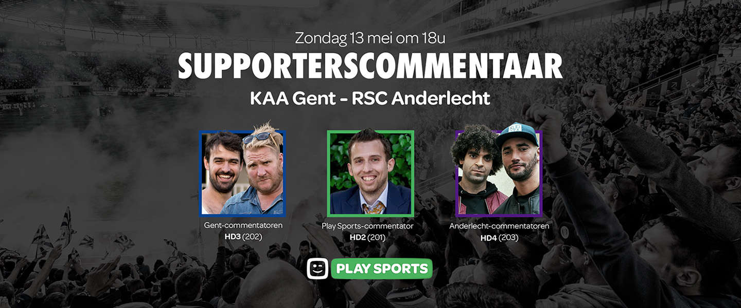 Kies voor supporterscommentaar bij KAA Gent – RSC Anderlecht