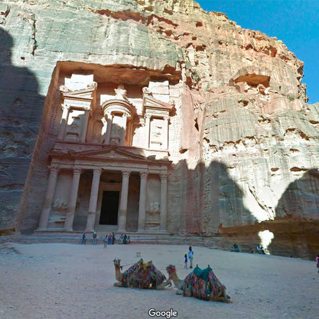 Google Street View trekt door Jordanië
