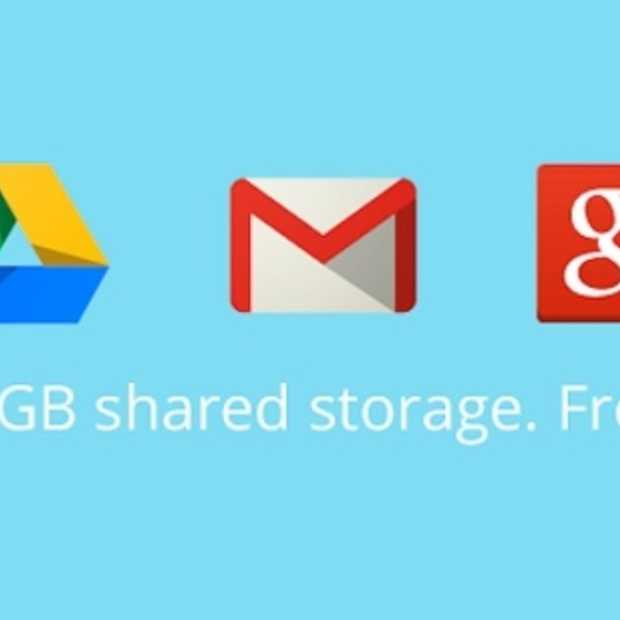 Google voegt opslag van Gmail, Drive en Google+ foto's samen tot 15GB