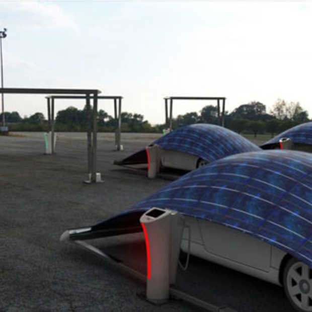 Het V-Tent parkeersysteem kan elektrische auto's zeer populair maken