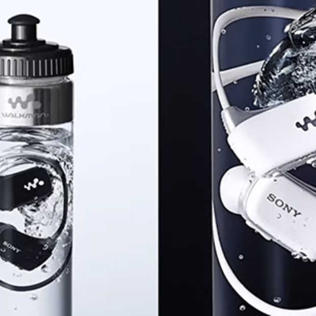 Sony verkoopt nieuwste Walkman in een fles water