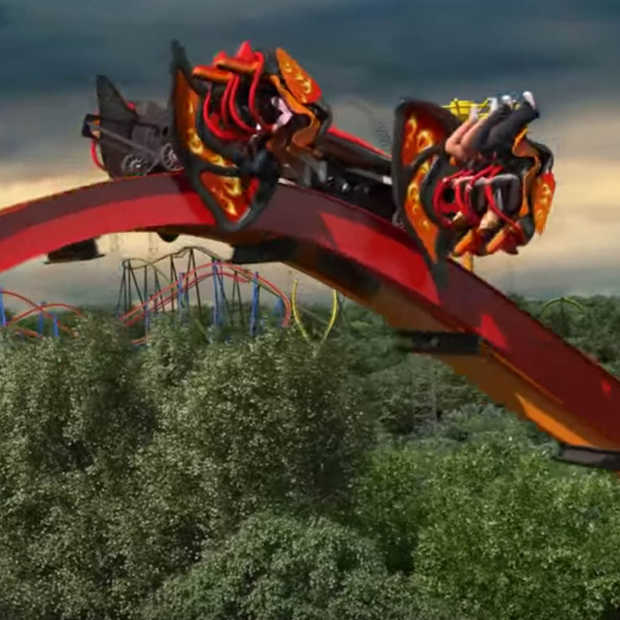 Een virtueel ritje in de nieuwe achtbaan van Six Flags: Total Mayhem
